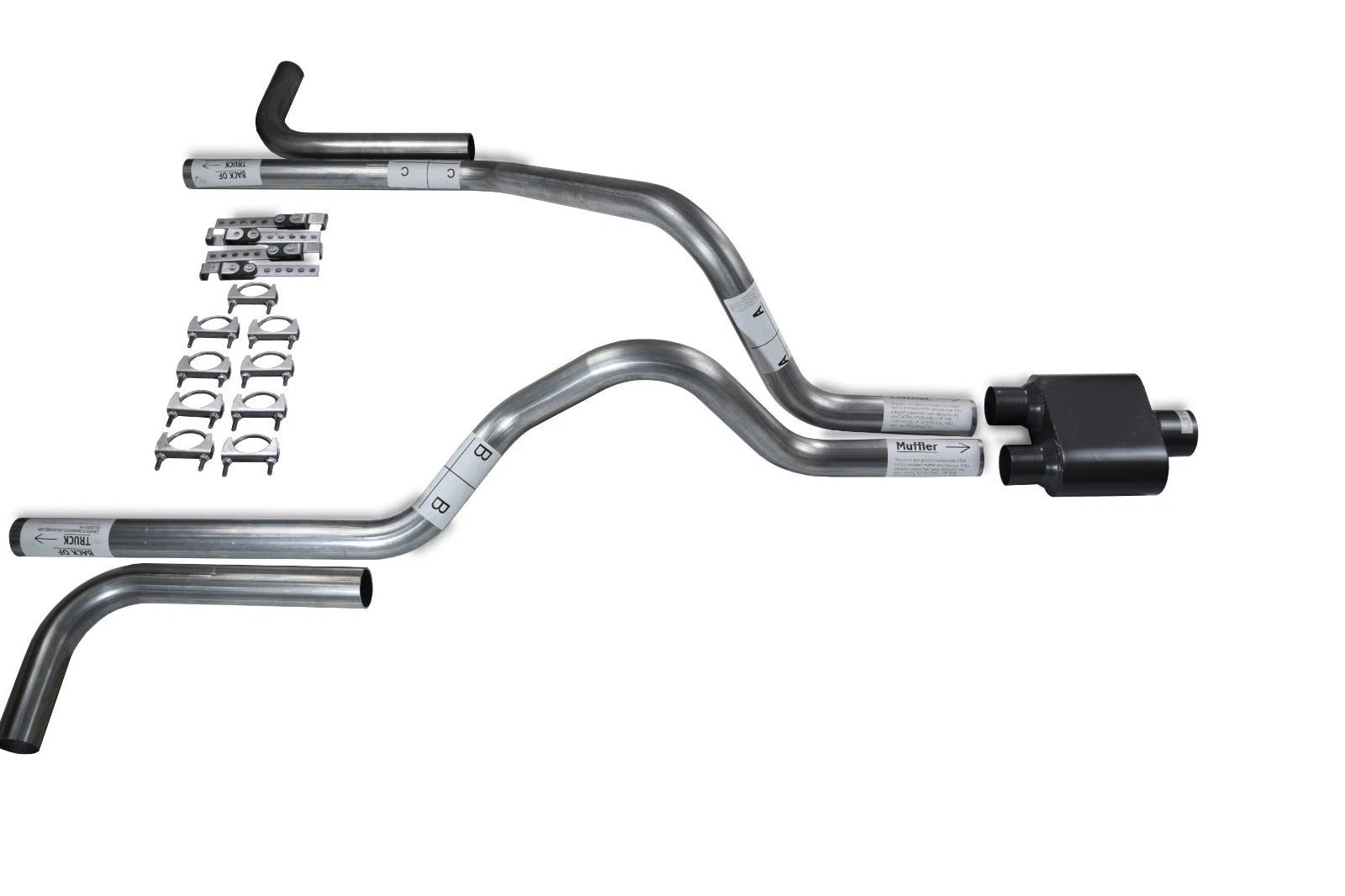 2.5" Dual Exhaust Kit with 1 Chamber Muffler for Dodge Dakota (1987–1996)
