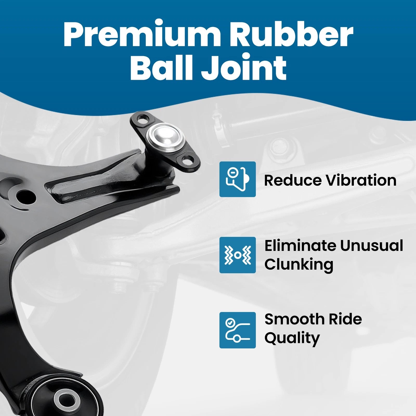 8pc Front Lower Suspension Control Arm Ball Joint Kit for Kia Rio/Rio5 (2006–2011)