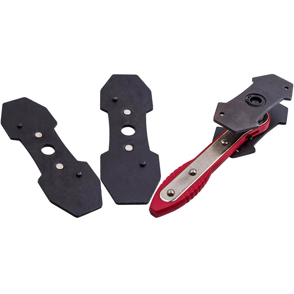 Brake Caliper Ratcheting Piston Spreader Tool with Plates for All Models