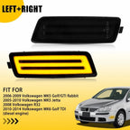 Smoked Lens LED Side Marker Lights for Volkswagen MK5 Golf/GTI/Rabbit (2006–2009)