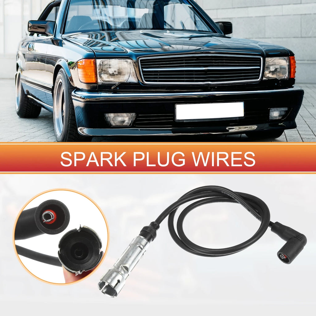9pcs Spark Plug Wire Ignition Coil Cable No.1161501319 for Mercedes-Benz 380SE (1980–1985)