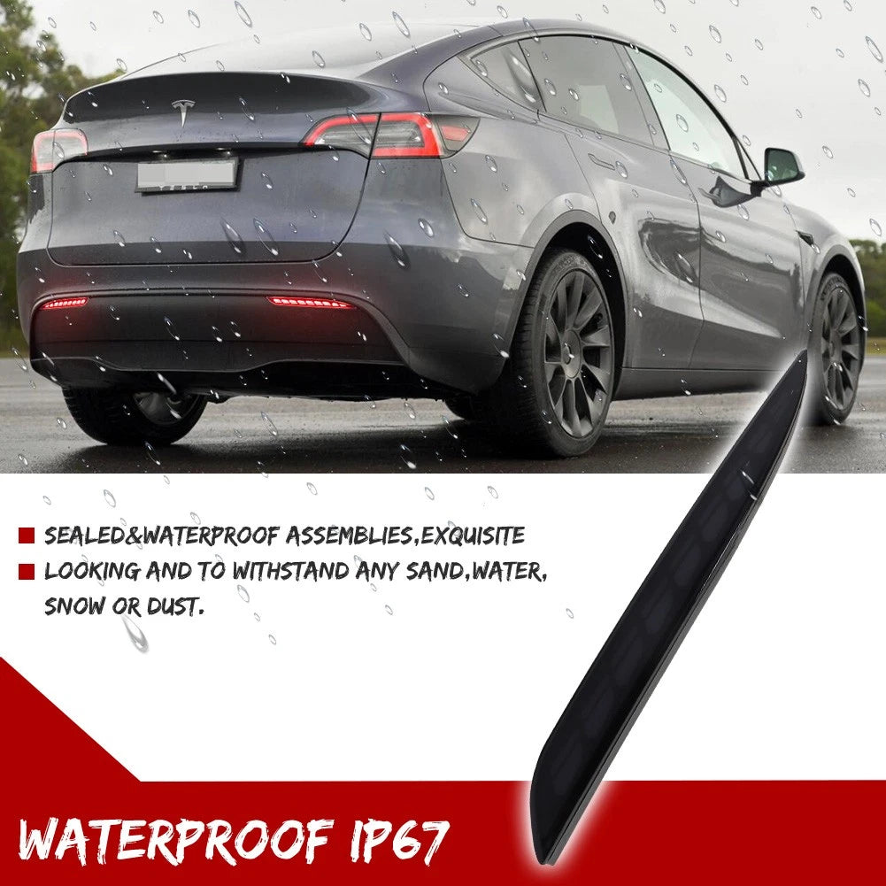 Smoked LED Tail Brake Signal Lights for Tesla Model Y (2021–2024)