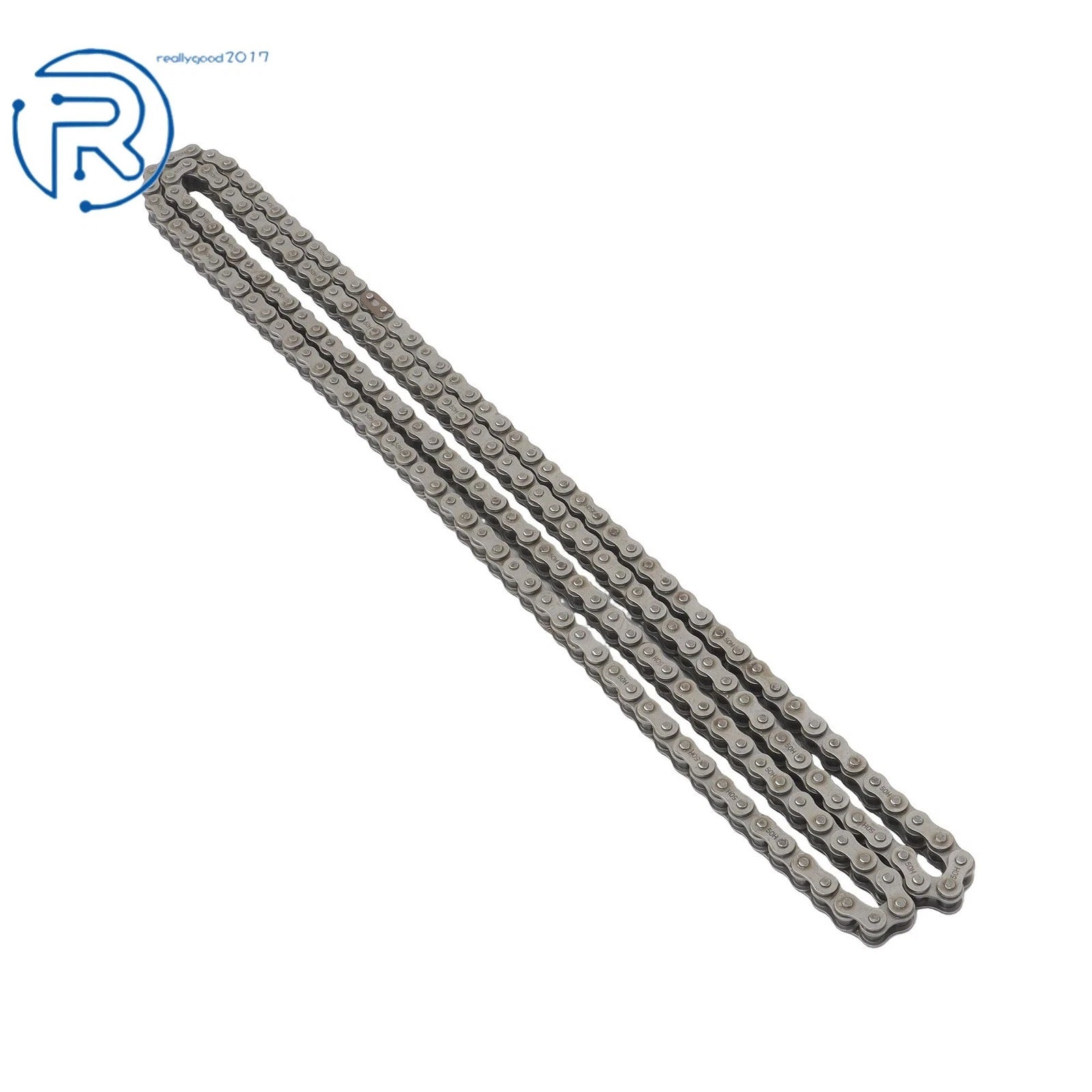 10ft #50 Roller Chain for Various Applications (0.625 Inch Pitch)