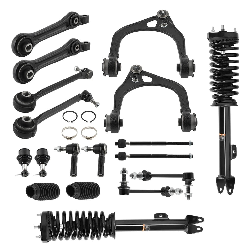 18pcs Front Struts w/ Coil Springs + Control Arm for Chrysler 300 (2005–2010)