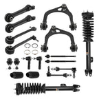 18pcs Front Struts w/ Coil Springs + Control Arm for Chrysler 300 (2005–2010)