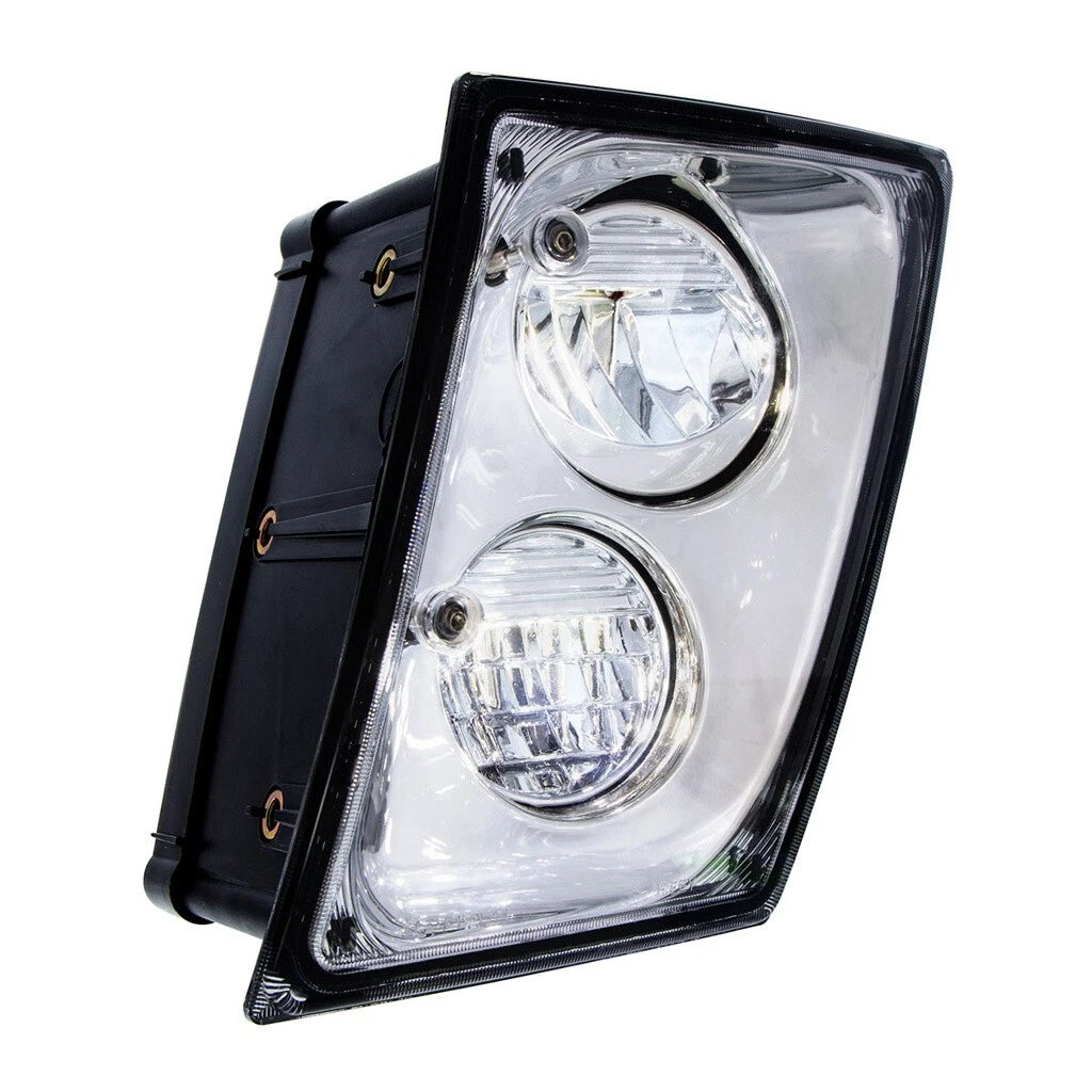 LH RH Chrome High Power LED Fog Lights Lamps for Volvo VNL (2003–2017)