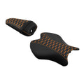 Driver & Passenger Seats for Yamaha YZF R6 (2017–2022) - Black Orange