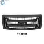 Matte Black Front Bumper Upper Grill for Ford F-150 (2009-2014)