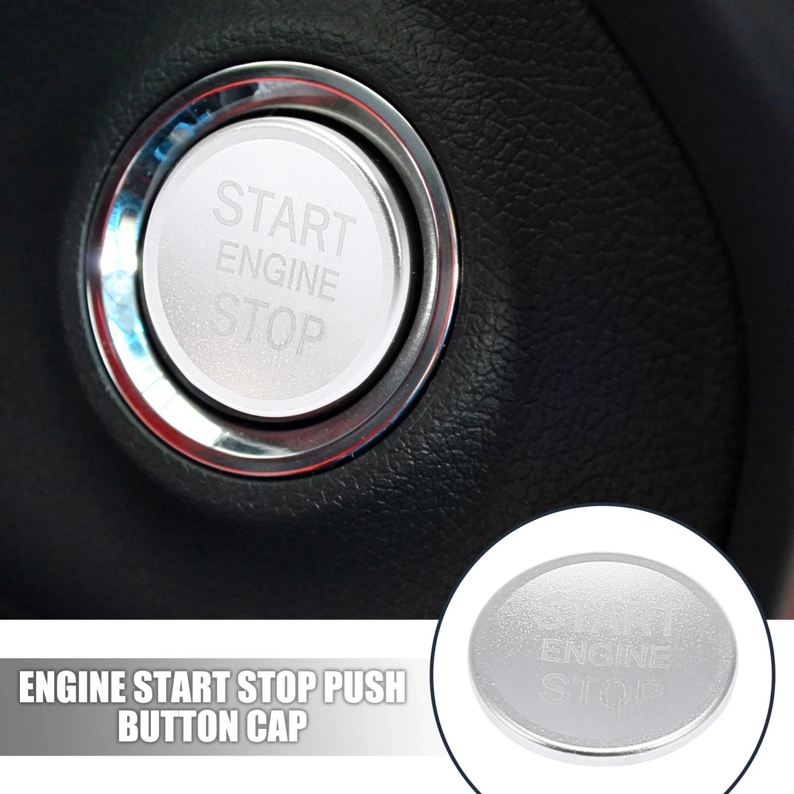 Push Button Cover Cap for Audi A4L A6L Q5 A5 A7 (2010–2023) Silver Tone