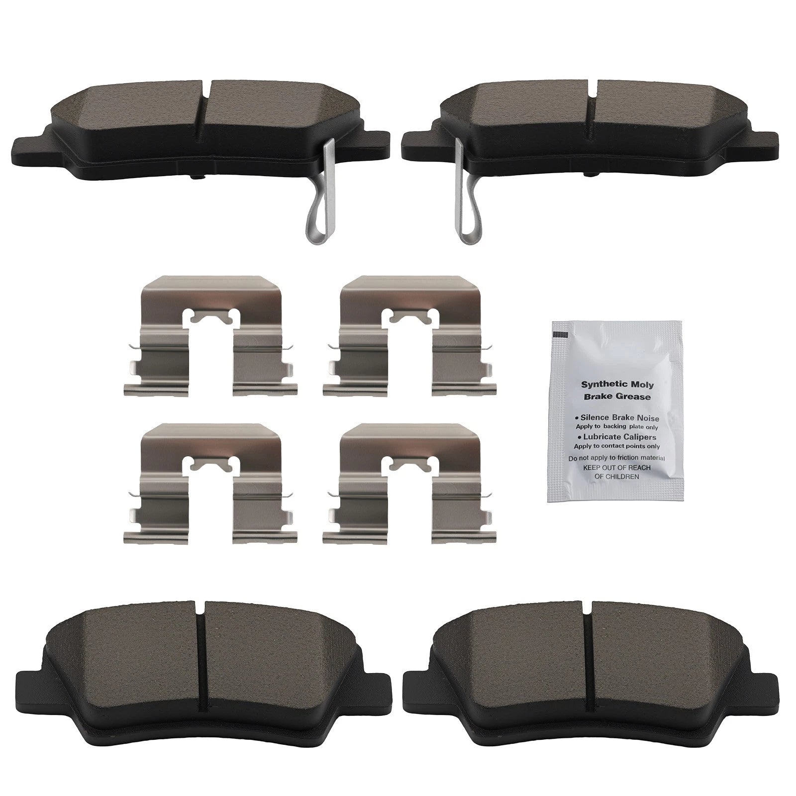 Rear Ceramic Brake Pads Set for Hyundai Elantra (2011–2016) & Veloster (2012–2016)