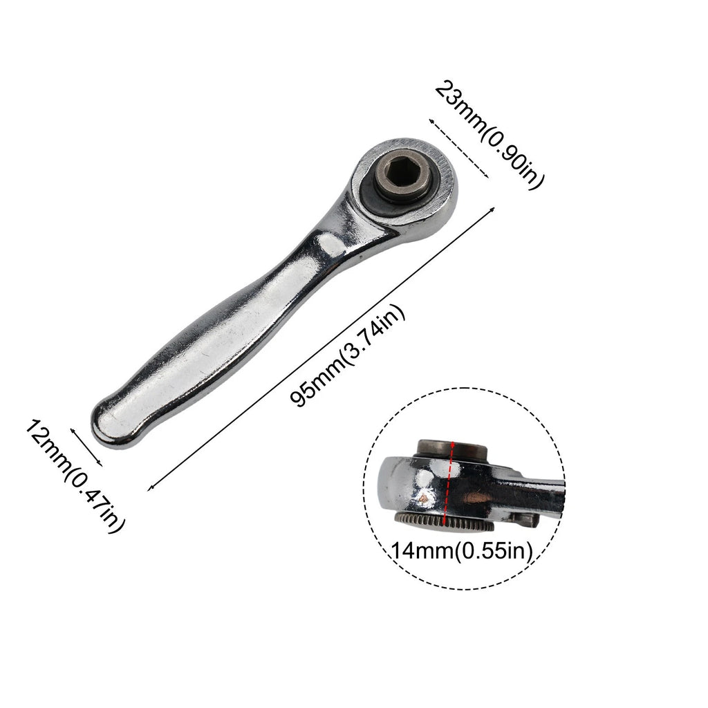 2X 72 Teeth Ratchet Wrench Set with Magnetic Handle for Automotive Use