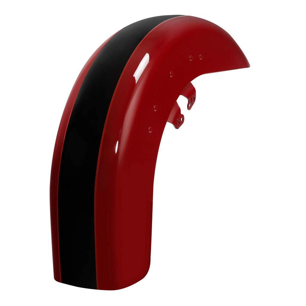 Front Fender for Harley Street Road Glide (2014–2023) Billiard Red / Vivid Black