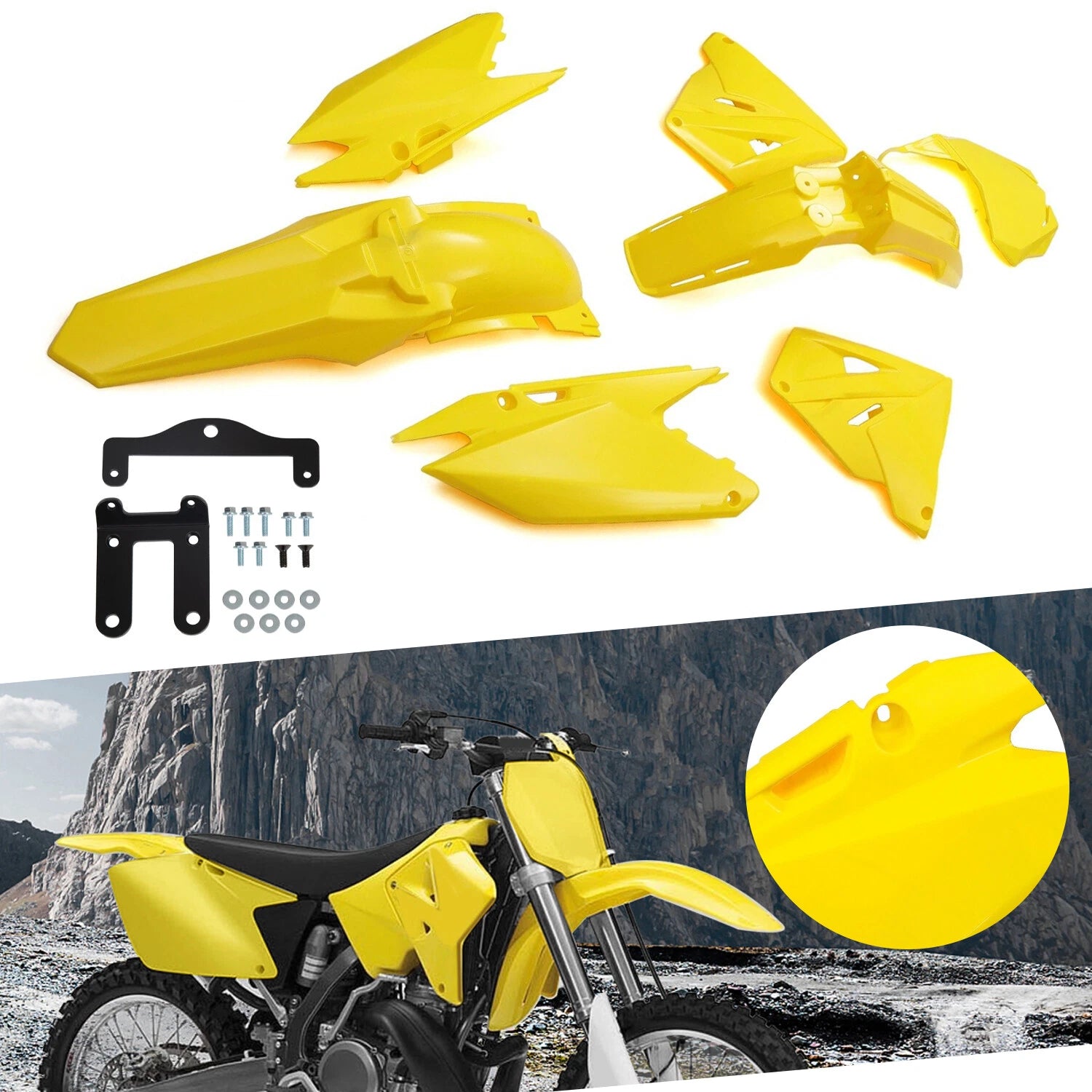 Fairing Bodywork Kit for Suzuki RM125 RM250 (2001–2008)