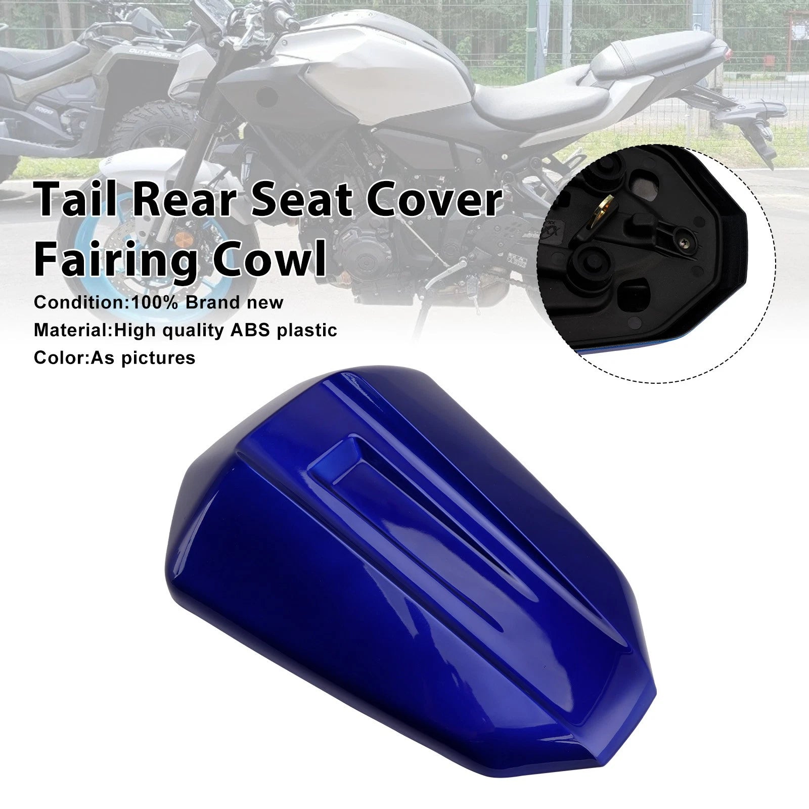 Tail Rear Seat Cover Fairing Cowl for Yamaha MT-07 (2025–2026) Blue#23