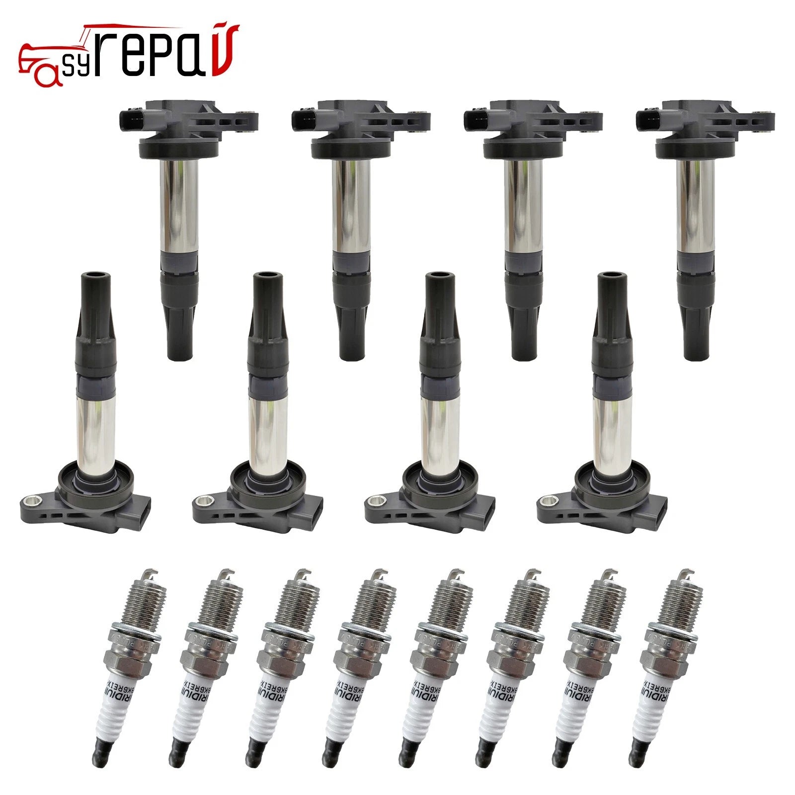 8x Ignition Coils + 8x Spark Plugs for Land Rover Range Rover LR3 (2005–2009)