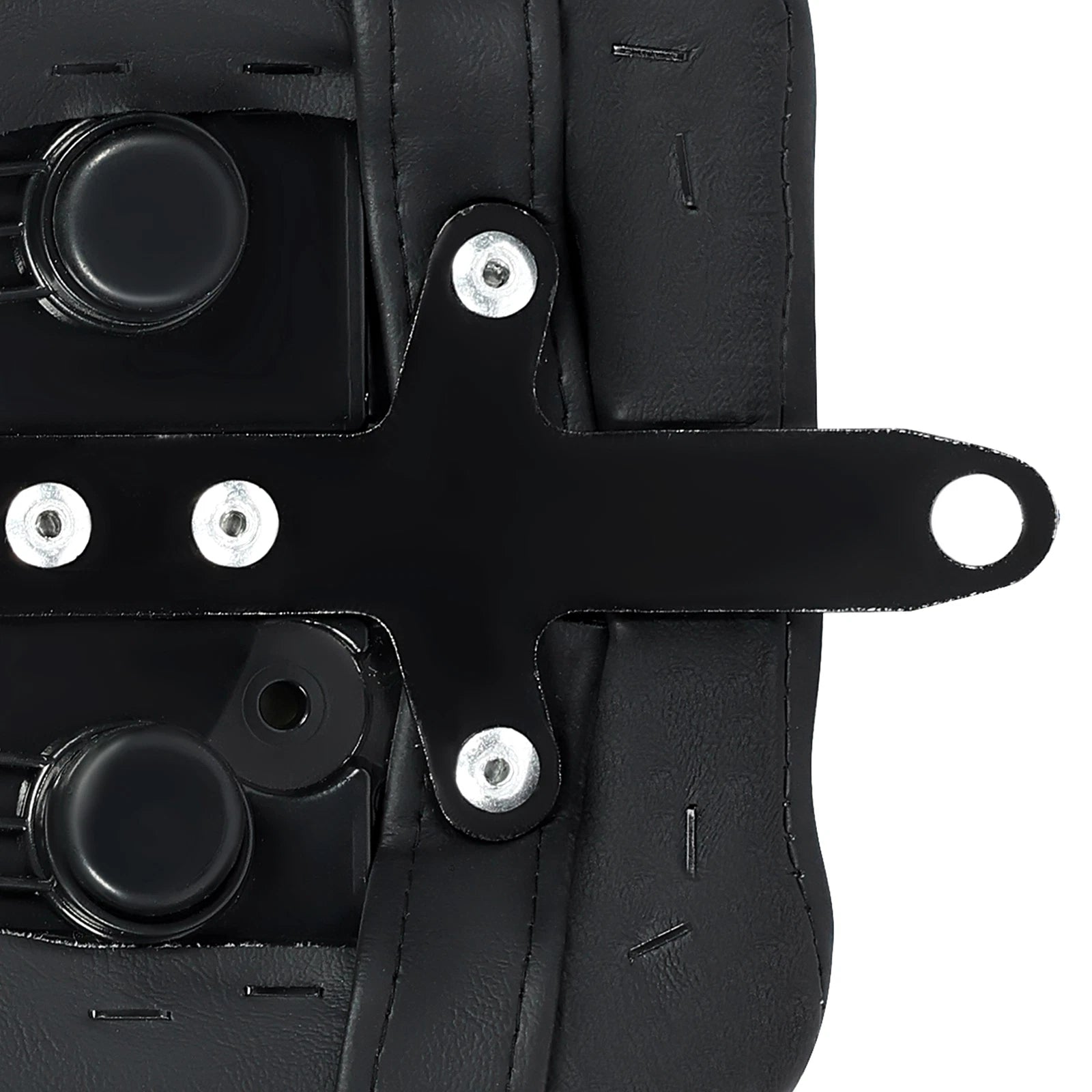 Black Rear Passenger Seat Pillion for Harley Softail FXST (2018–2023)