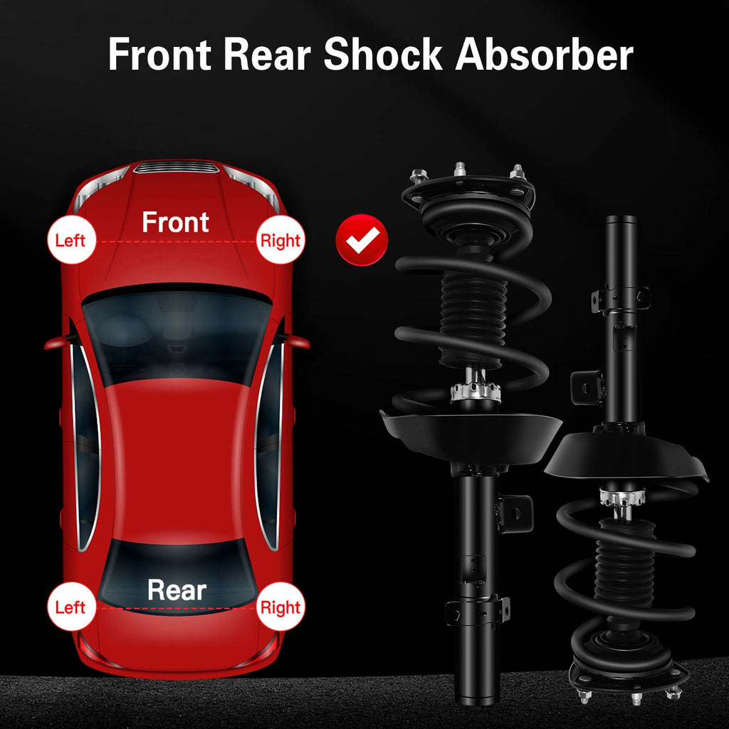 Front Shock Struts & Coil Springs for Honda Accord (2013-2017) Pair