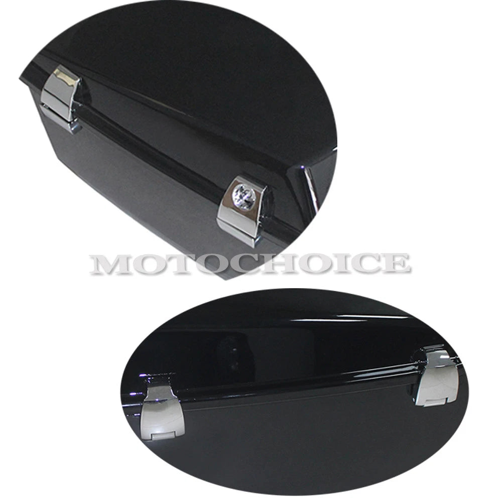 Chrome Hardware Latches Hinges Lock for Harley King Tour Pack (2006–2013)