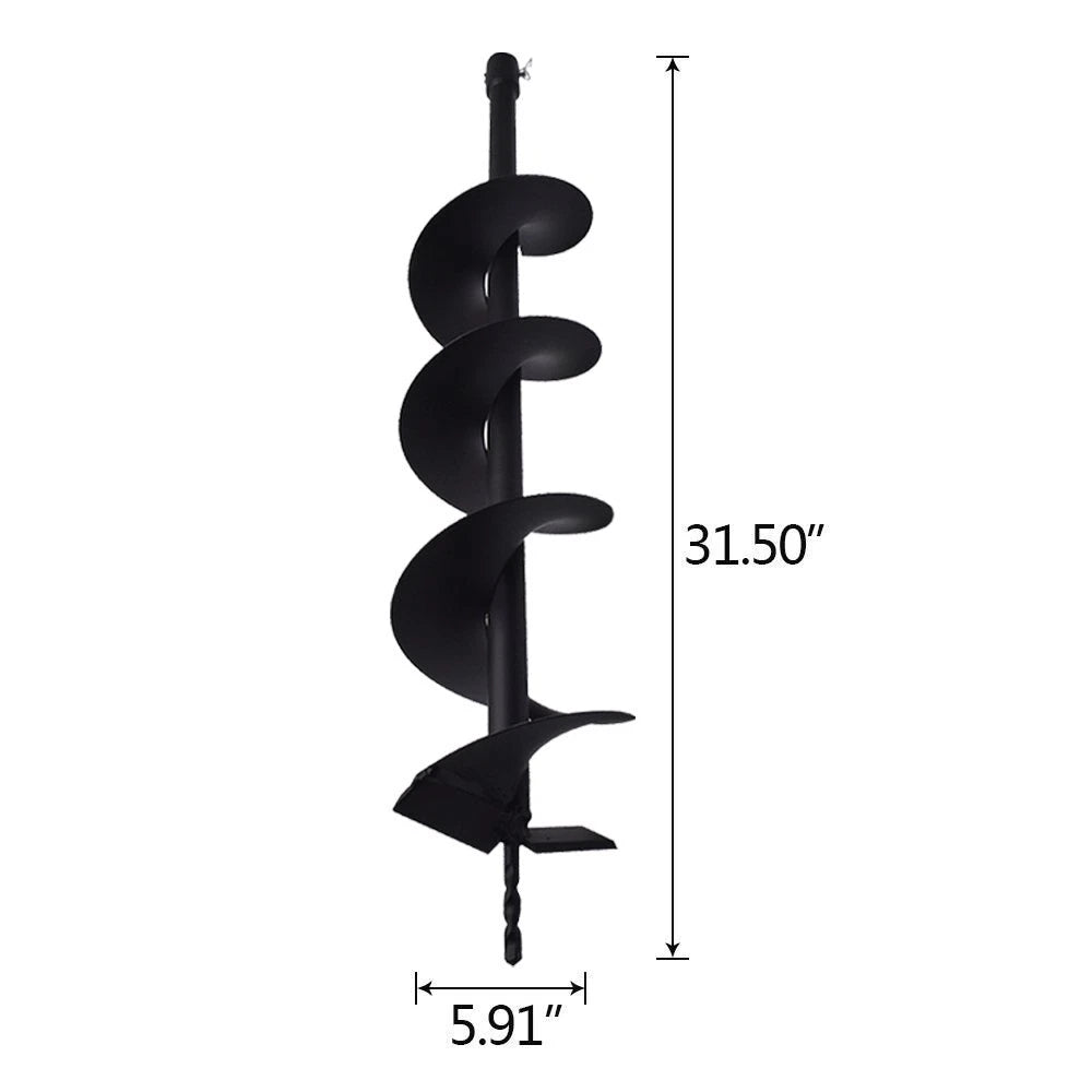 6" Earth Auger Drill Bits for Gas Powered Post Hole Digger