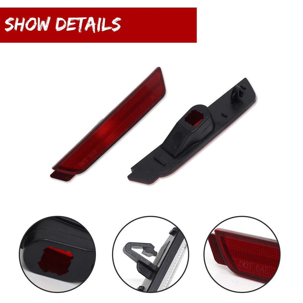 Red Lens Rear Side Marker Signal Lights Kit for Chevy Camaro (2010–2015)
