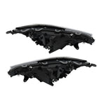 Set of 2 Halogen Projector Headlights for RAV4 LE XLE (2019–2022) Chrome LED