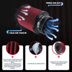 4" High Flow Inlet Round Dry Air Filter for