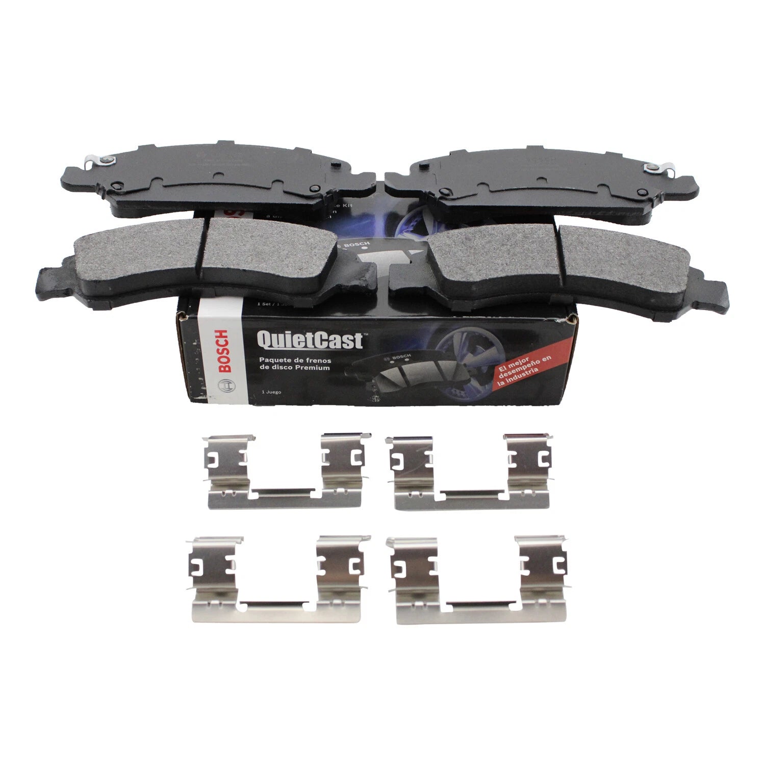 Bosch QuietCast Brake Pads for Cadillac Escalade, XTS & Chevy Silverado, Sierra 1500 (2014–2020)