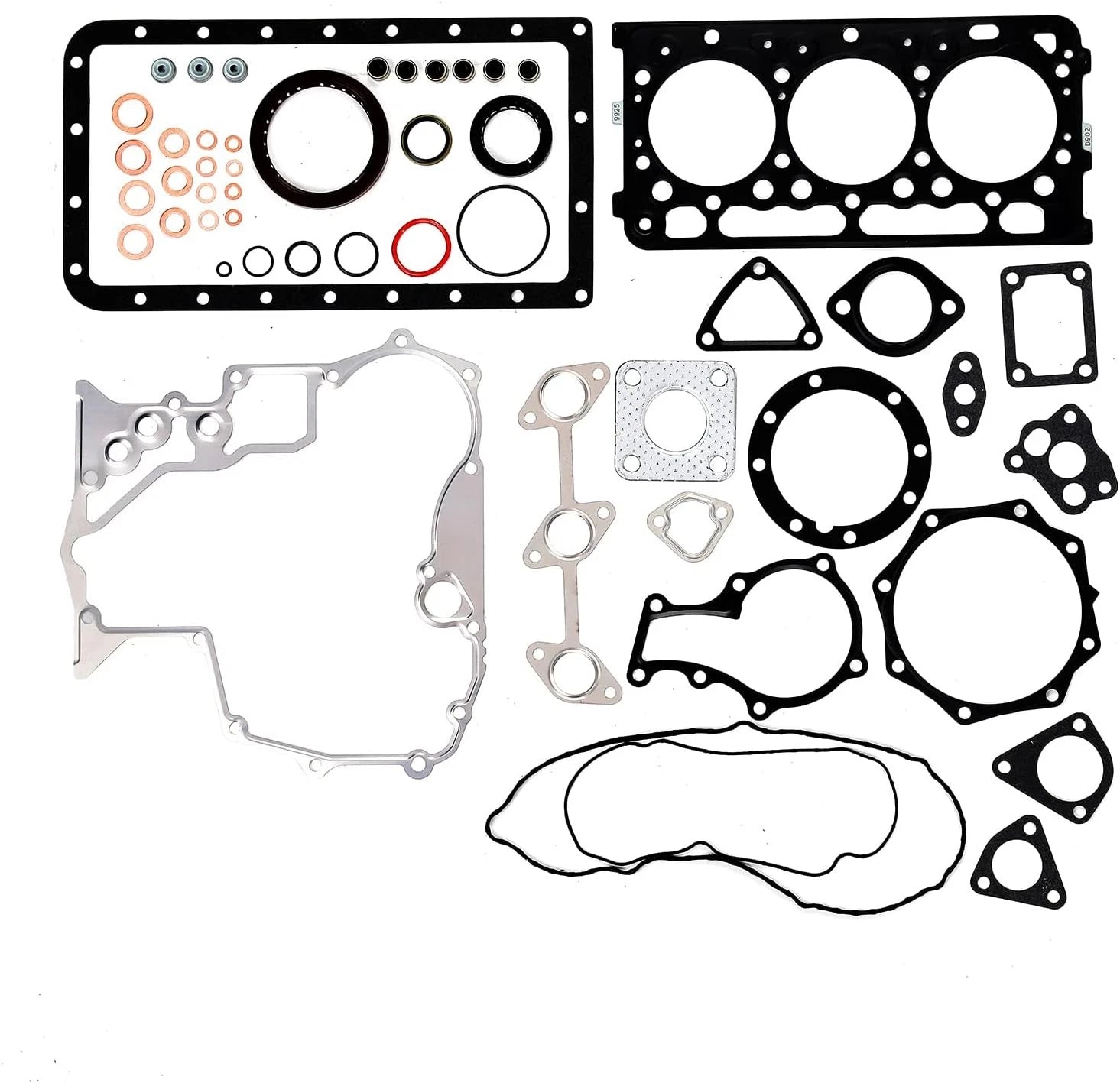 Complete Cylinder Head & Gasket Set for Kubota D902-EF01 Bobcat MT55 (D902)