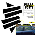 Set of 6 Black Pillar Posts for Volkswagen Passat (2011–2019)