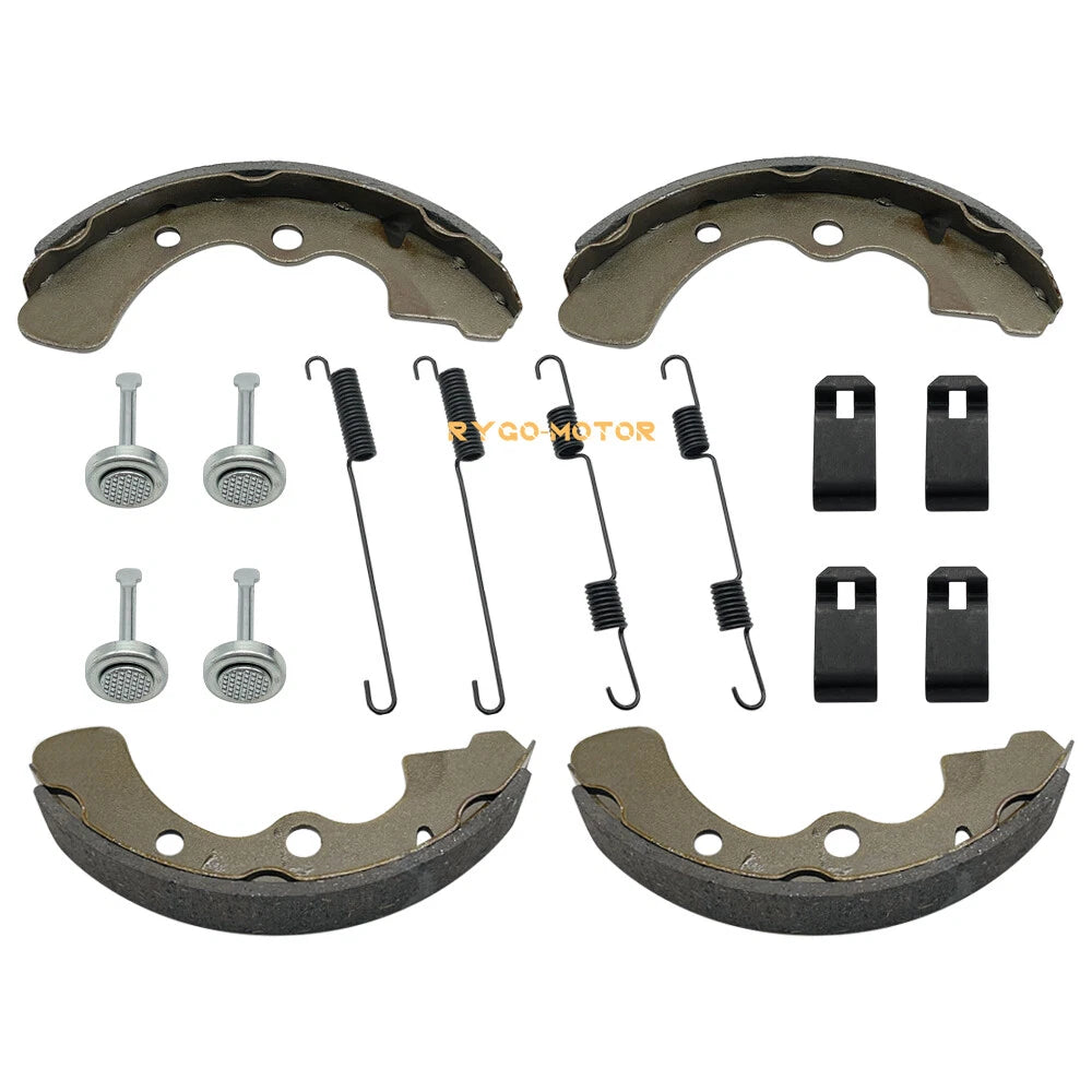 Front Brake Shoes with Springs & Pins Kit for Kawasaki Mule 3000-4010