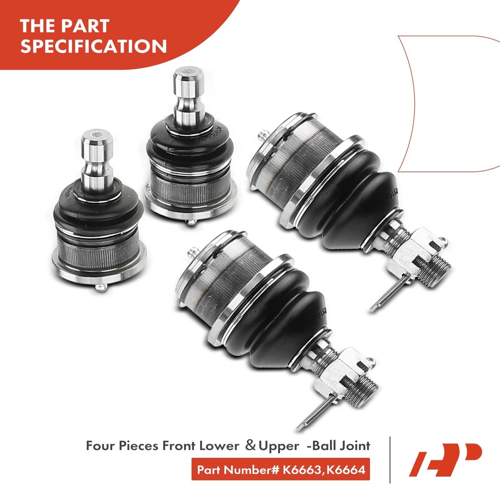 Set of 14 Front Wheel Bearing Control Arm Ball Joint Kit for Chevy SSR (2003–2006)