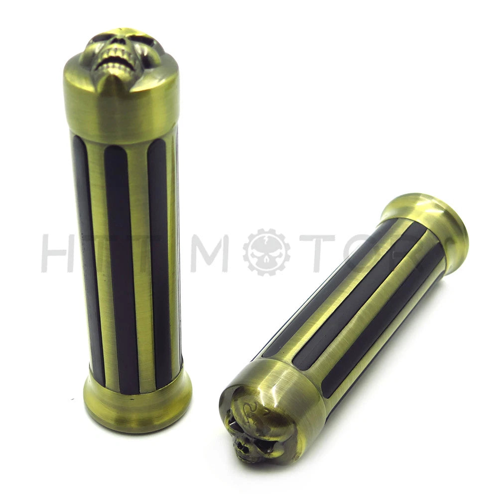 1" 25mm Bronze Grips for Harley XL 883 Touring Dyna Fat Boy Street