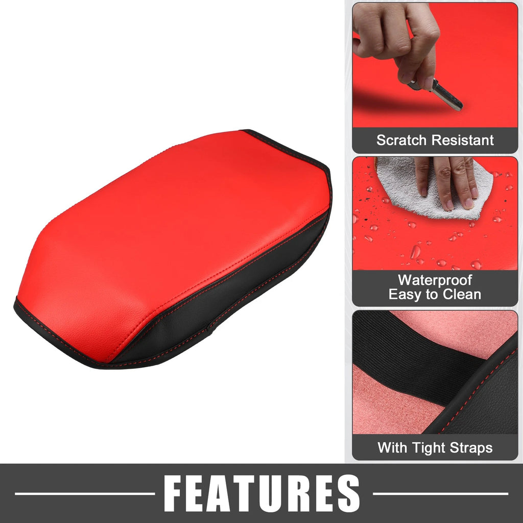 Center Console Armrest Cover for Mazda CX-5 (2017–2023) Black Red