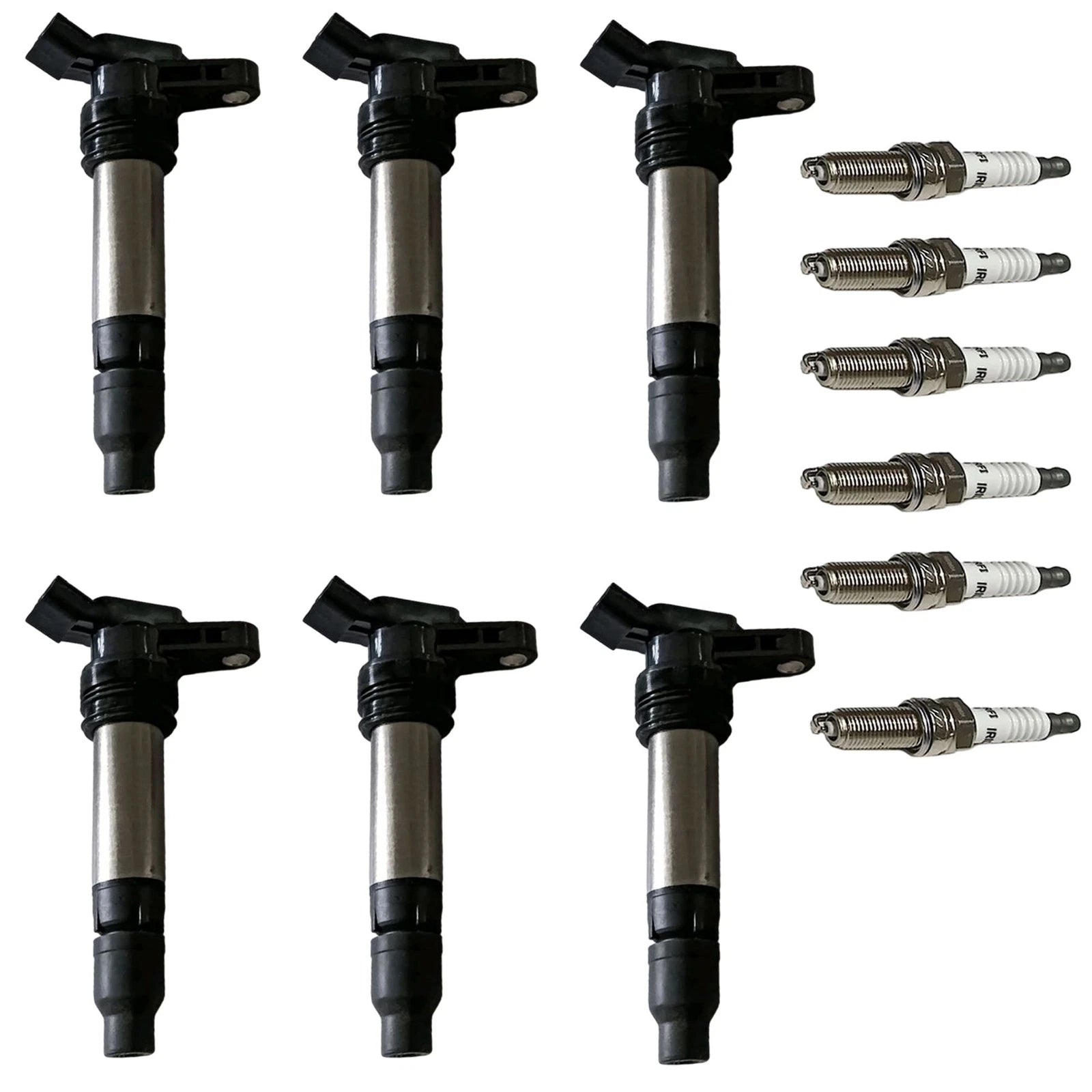 Set of 6 Ignition Coils & Iridium Spark Plugs 6481 for Volvo XC60 (2010–2011)