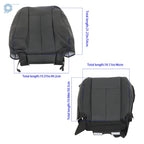 Driver Seat Cover for Ford Expedition (2007-2014) Black Bottom & Lean