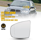 Heated Left Driver Side Door Wing Mirror Glass for BMW X5 X6 (2007–2013)