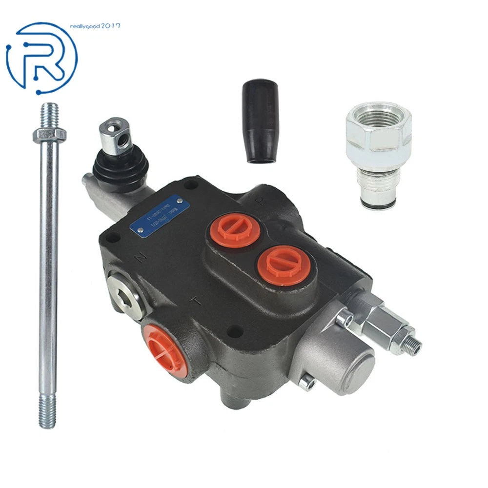 Hydraulic Directional Control Valve 21GPM Double Acting 1 Spool for