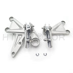 Silver Front Foot Pegs Footrest Bracket Mount for Honda CBR1000RR (2008–2015)