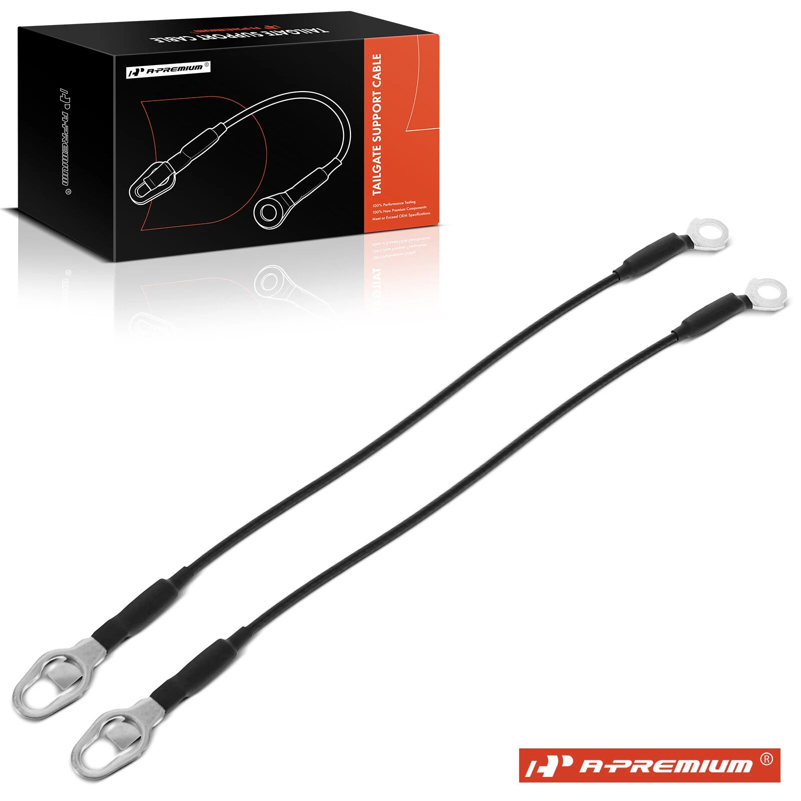 2X Tailgate Support Cables for Ford F-100 F-150 F-250 