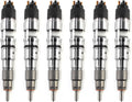 Set of 6 Fuel Injectors 0445120268, 107755-0280 for Daewoo Doosan DX225 DX140 DX340