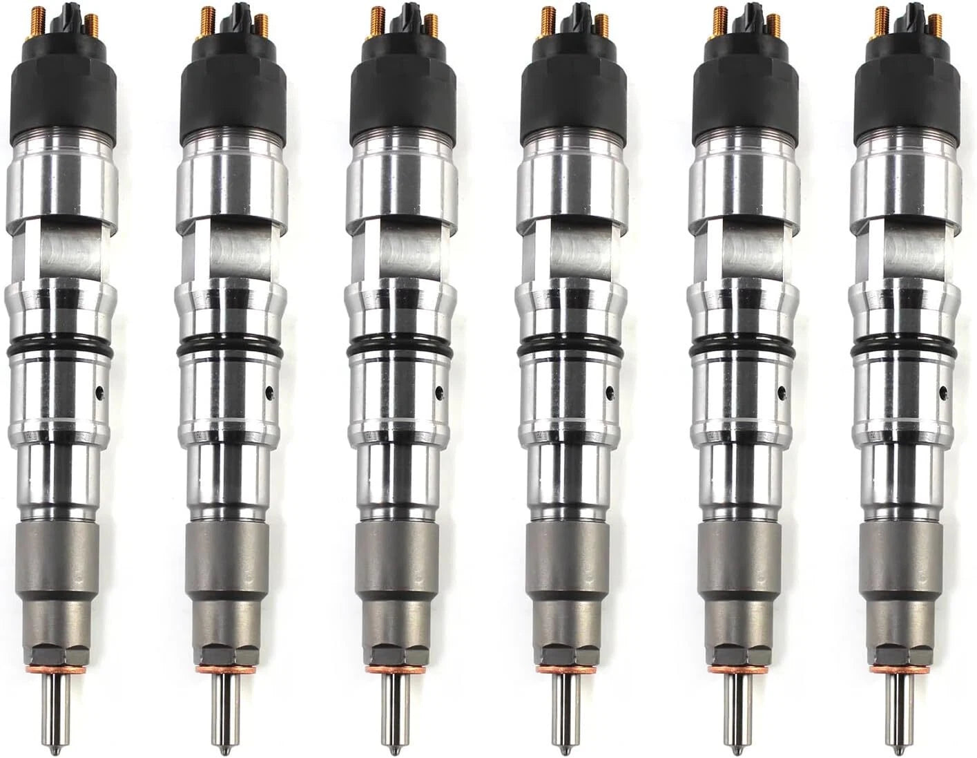 Set of 6 Fuel Injectors 0445120268, 107755-0280 for Daewoo Doosan DX225 DX140 DX340