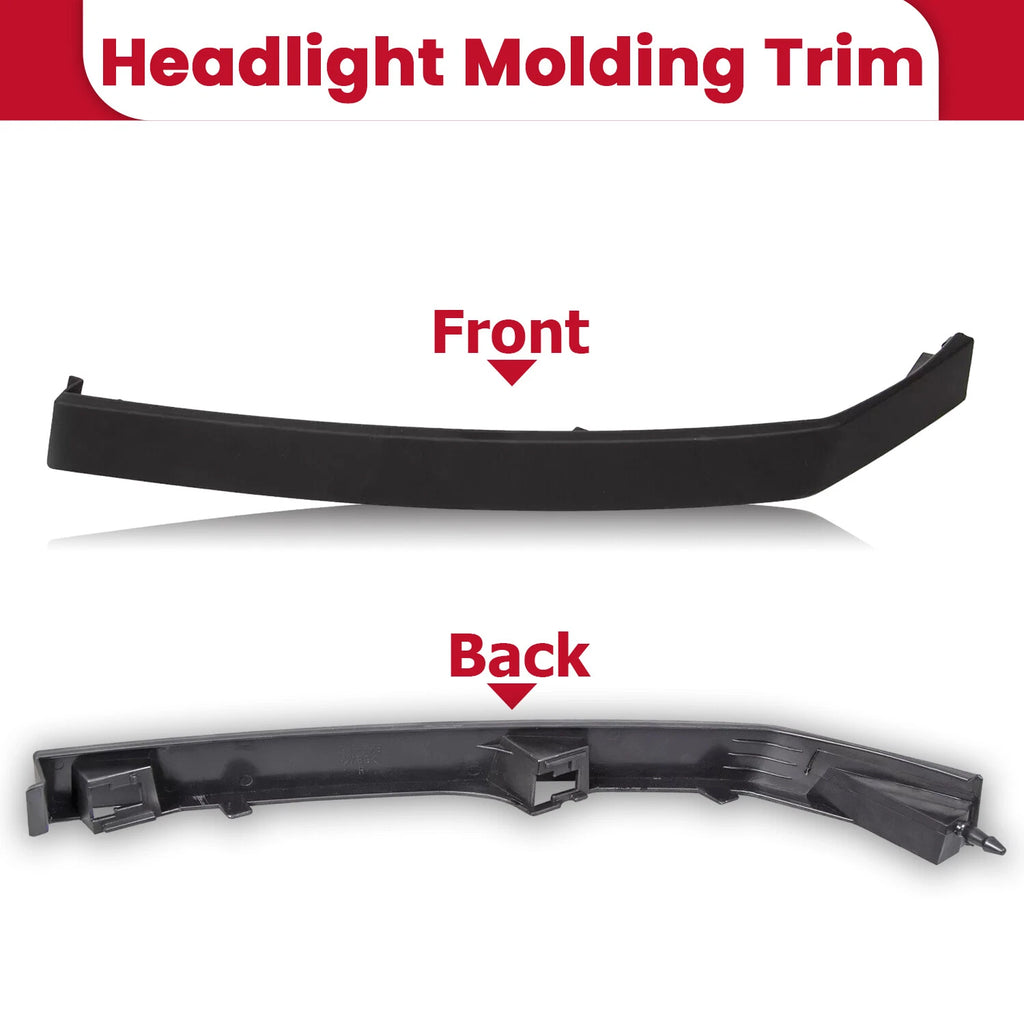Headlight Molding Trim Lower Filler Pair for Nissan Titan Armada QX56 (2004–2015)