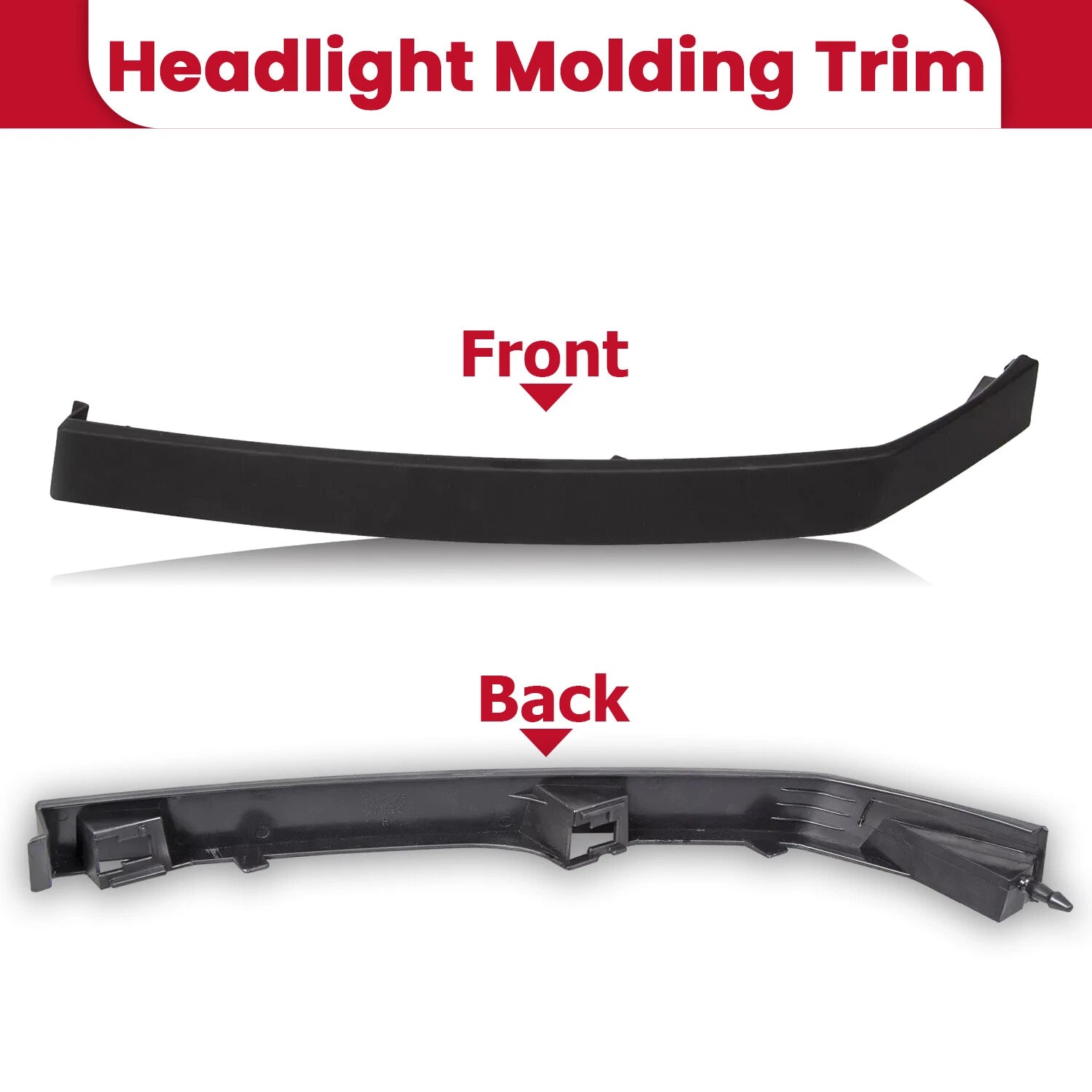 Headlight Molding Trim Lower Filler Pair for Nissan Titan Armada QX56 (2004–2015)