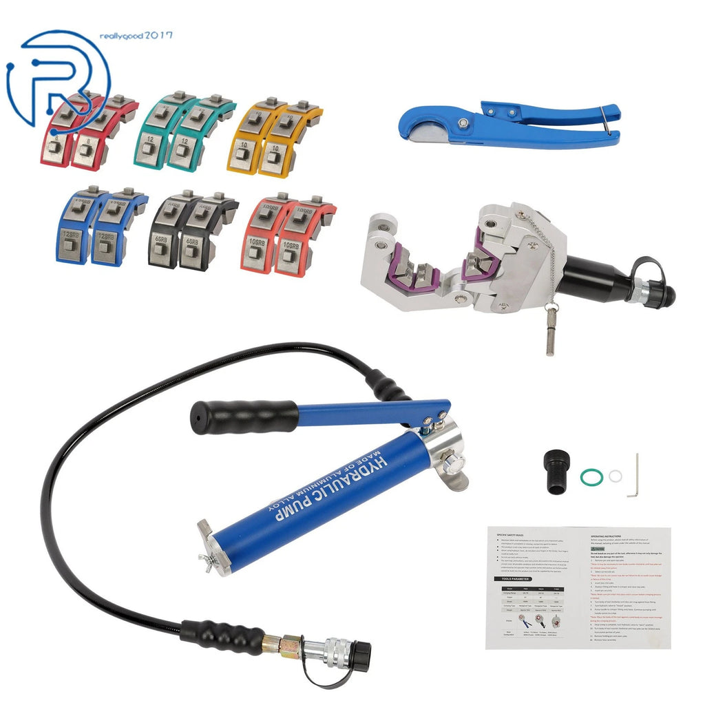 Hydraulic A/C Hose Crimper Kit for Automotive Applications (Universal)