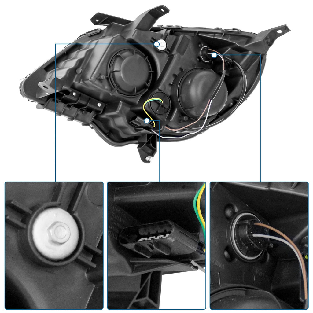Pair Headlights for Chevrolet Equinox (2010-2015)