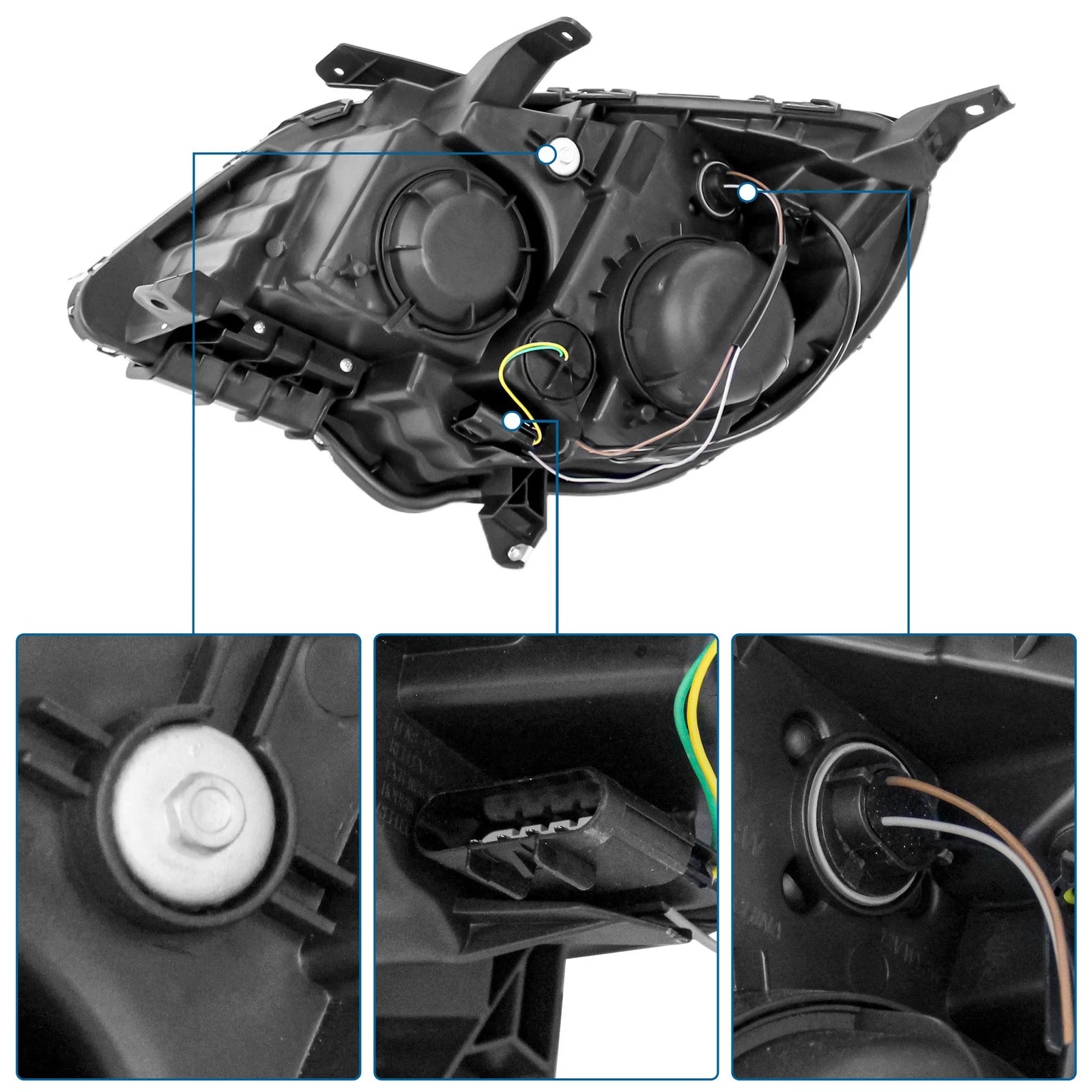 Pair Headlights for Chevrolet Equinox (2010-2015)