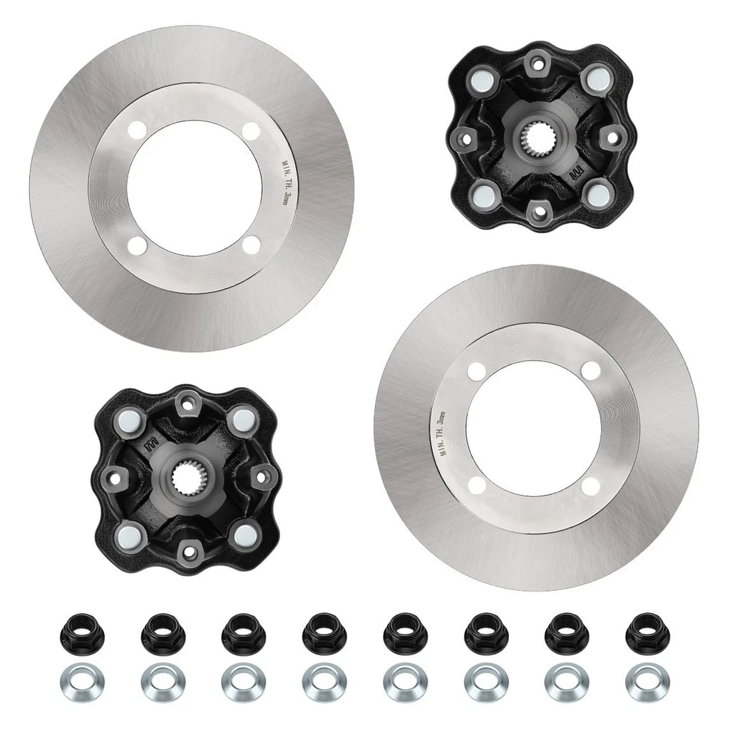 2 Front Wheel Hub & Brake Disc Rotor for Suzuki Vinson 500 (2002–2003)