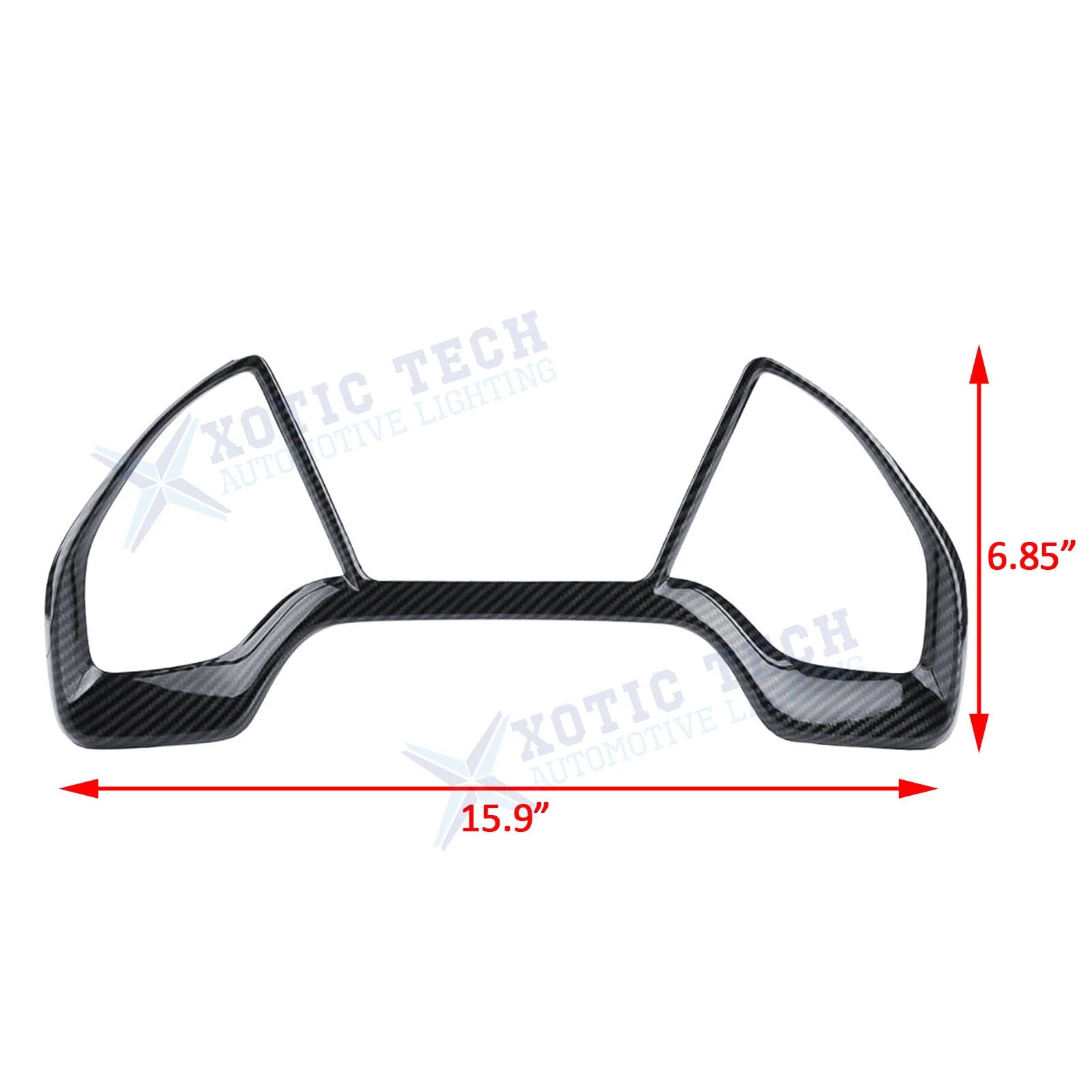 Carbon Fiber Texture Dashboard Panel Frame Cover Trim for Honda Civic (2016-2021)