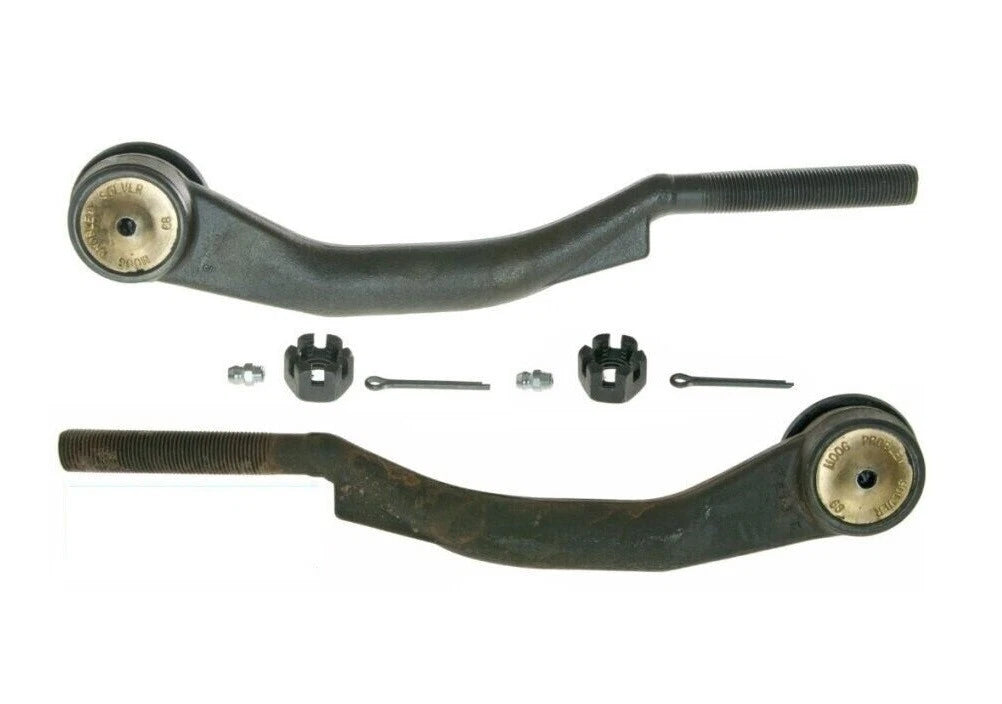 Set of 2 Front Outer Steering Tie Rod Ends for Buick Chevy GMC Isuzu Saab