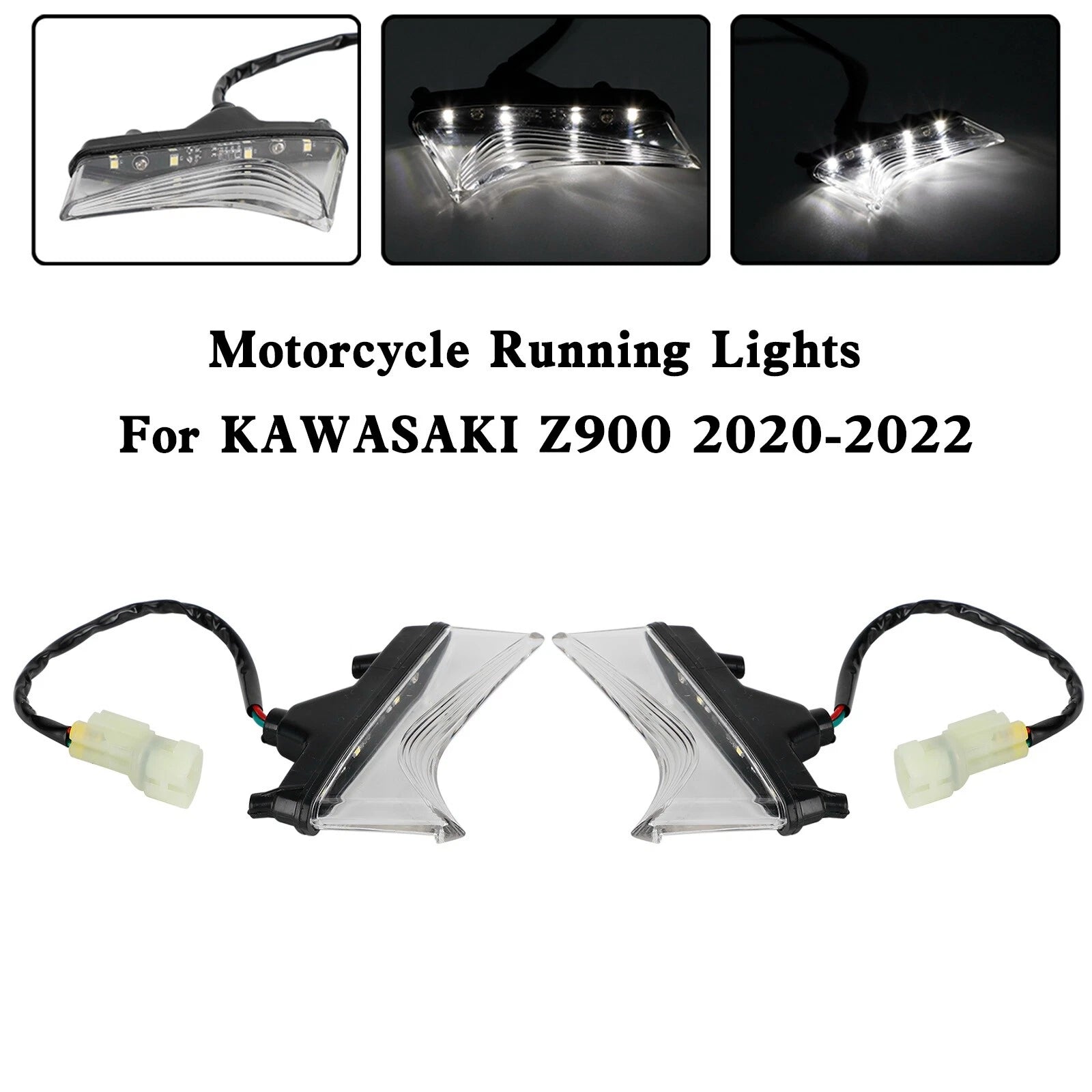 LED Front Daytime Running Lights for Kawasaki Z900 (2020–2022)